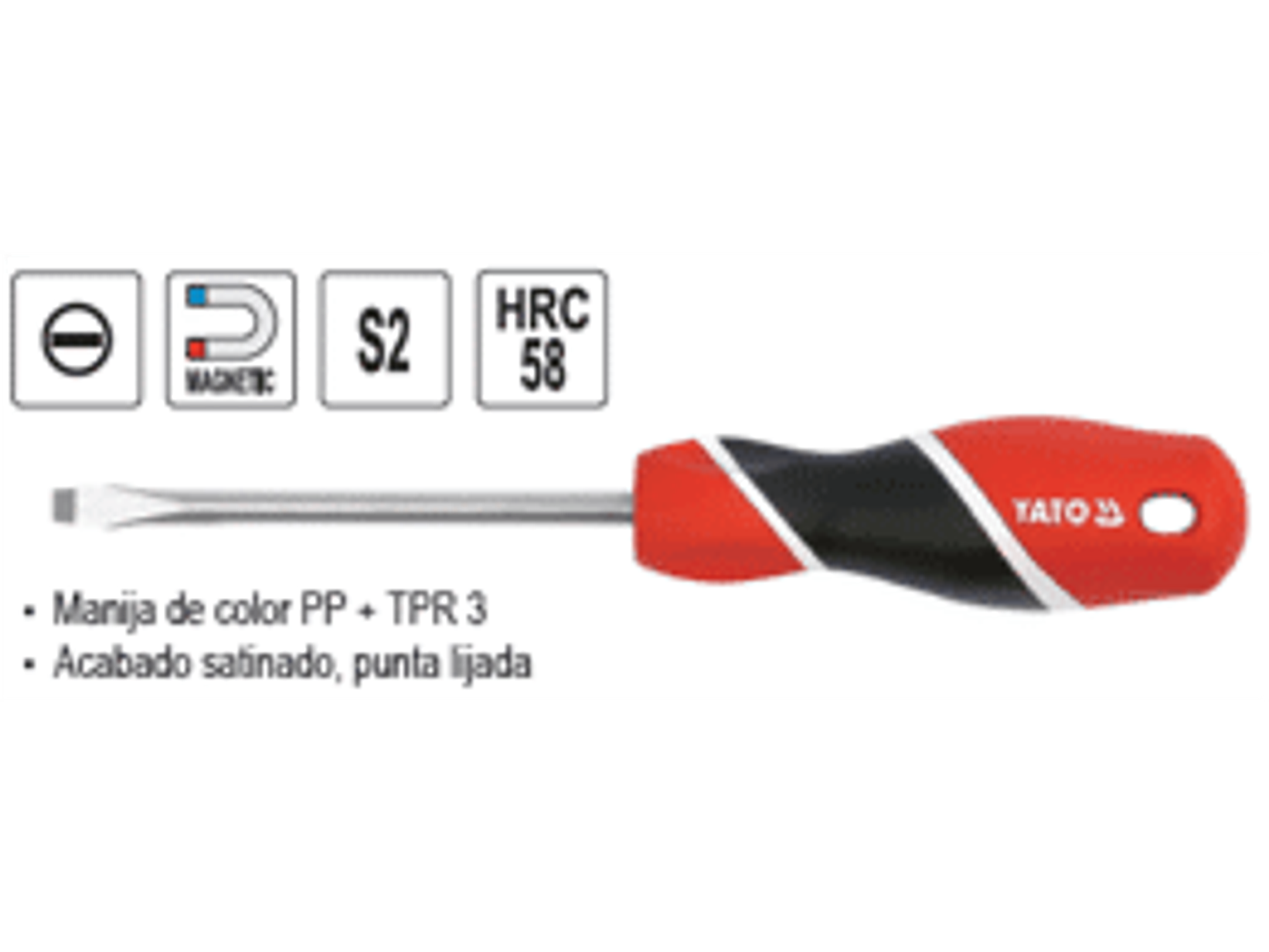 Destornillador paleta 8,0 x 300mm