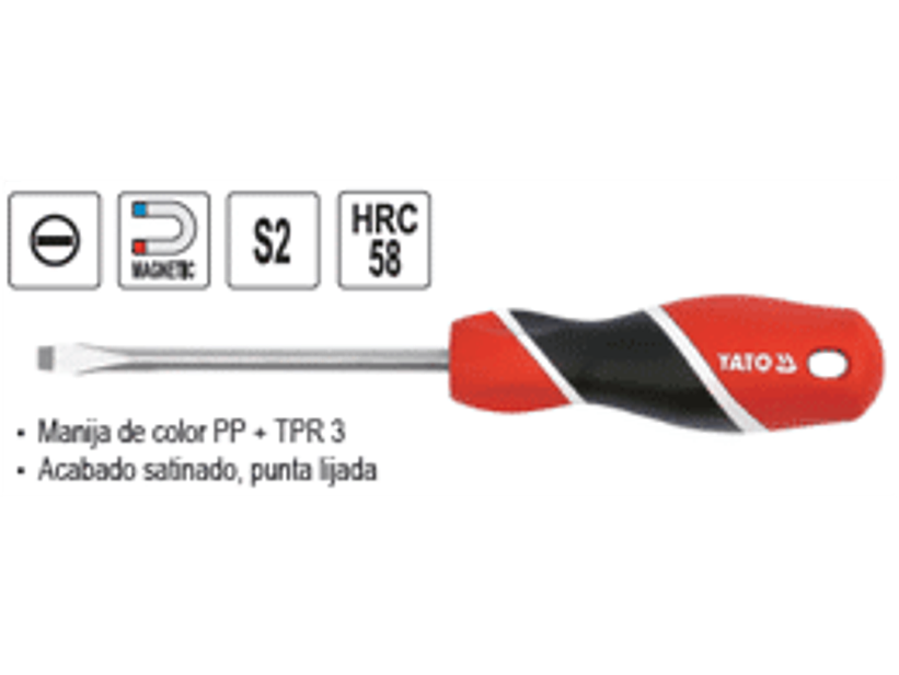 Destornillador paleta 8,0 x 300mm