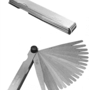 Feeler en pulgadas de 20 hojas, 0