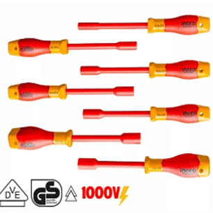 Juego de 7 destornilladores punta dado aislados 1000 Volts