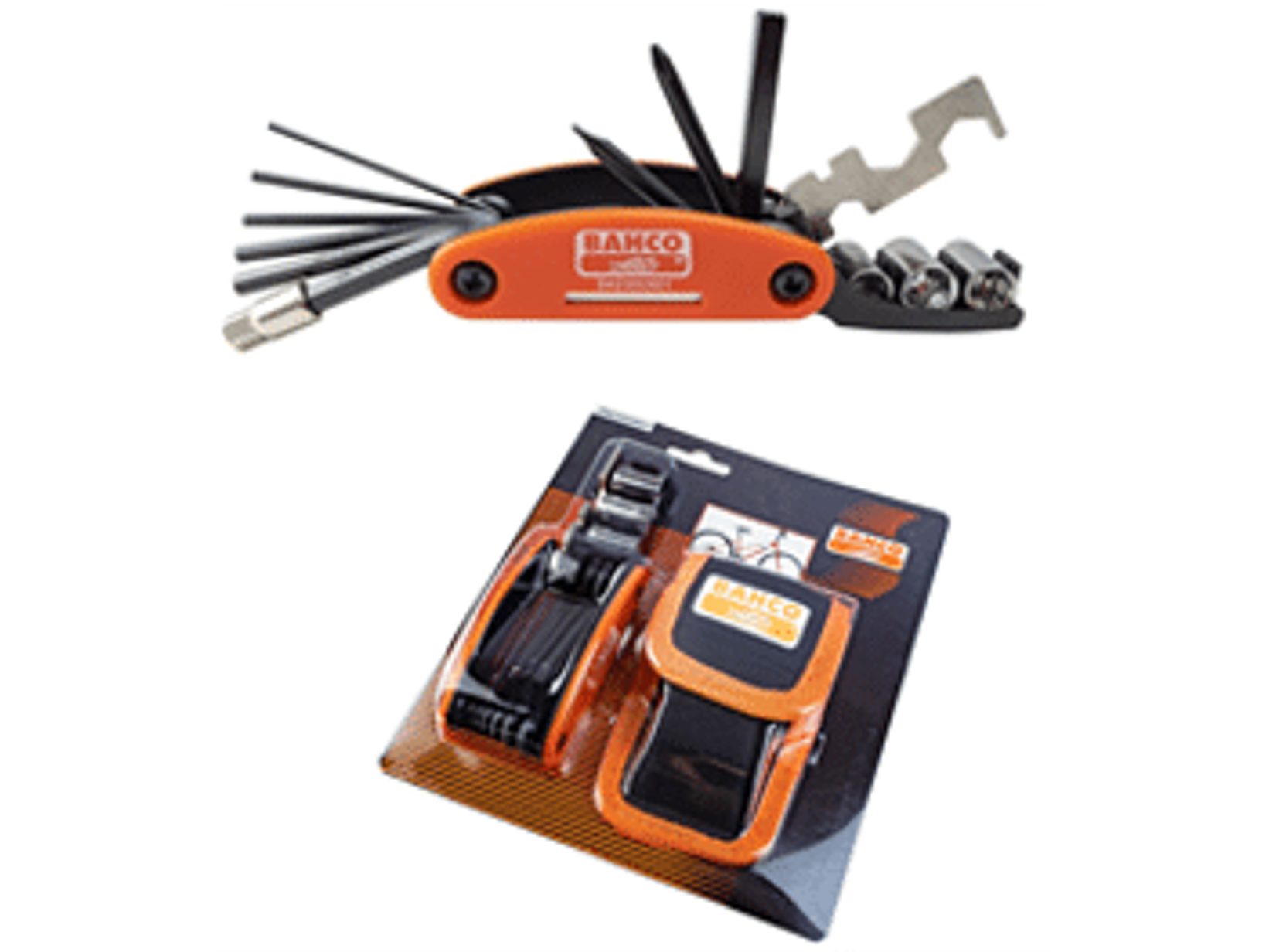 Juego especial de herramientas de bolsillo para bicicletas. Juego de herramienta con funda y con sujeción para la cintura