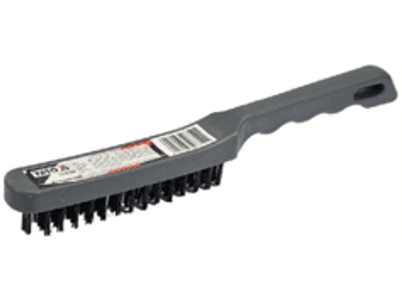 Escobilla de acero con mango 4 hileras