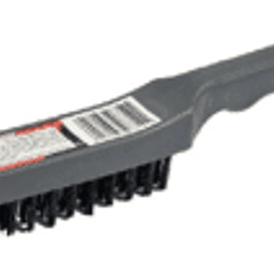 Escobilla de acero con mango 4 hileras
