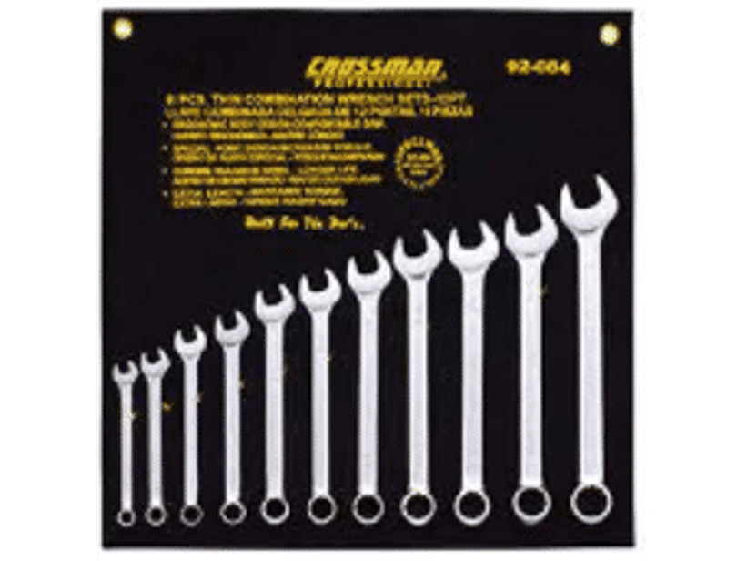 Juego llaves punta/corona delgadas en pulgadas 3/8