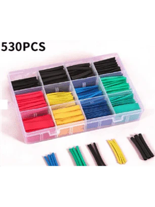 Display surtido de 530 piezas de termorretractil en colores