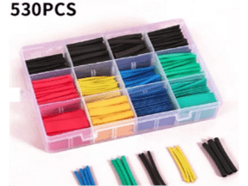 Display surtido de 530 piezas de termorretractil en colores