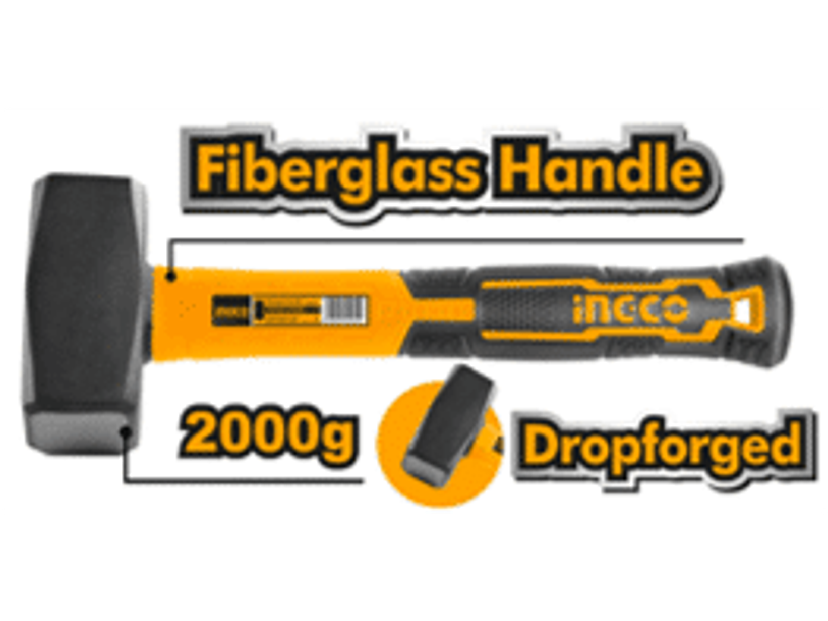 COMBO MANGO DE FIBRA DE VIDRIO ANTIDESLIZANTE 2000 GRS