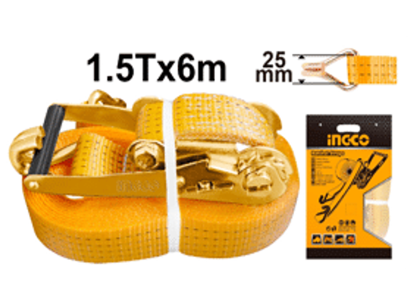 ESLINGA INGCO 6 MT X 25 MM CARGA MAXIMA 1