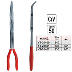 Alicate extra largo de punta 90°