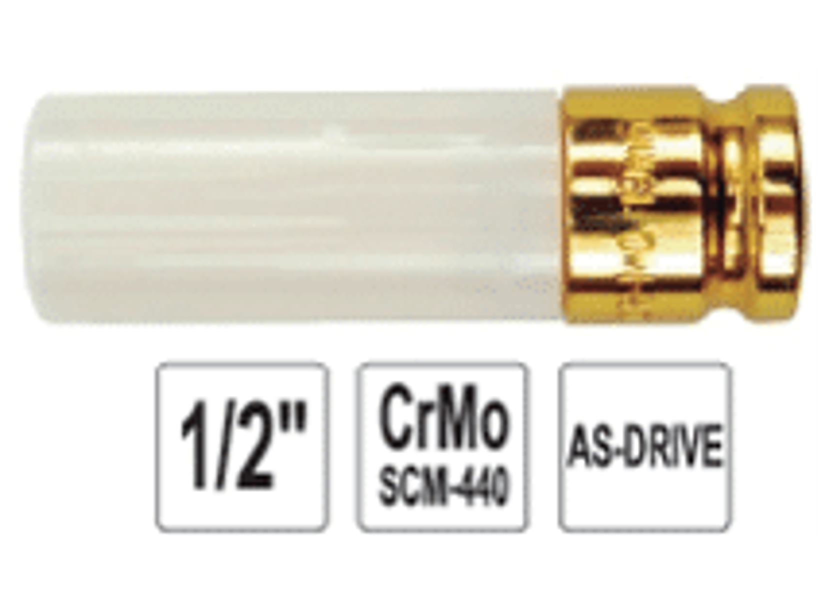 Dado de impacto hex largo 1/2