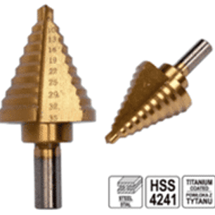 Broca escalonada HSS 10-20-21-22-23-24-25-26-27-28-29-30 mm