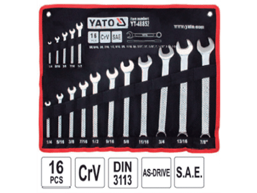 Juego llaves punta/corona en pulgadas 1/4