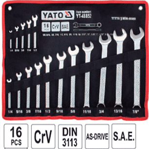 Juego llaves punta/corona en pulgadas 1/4