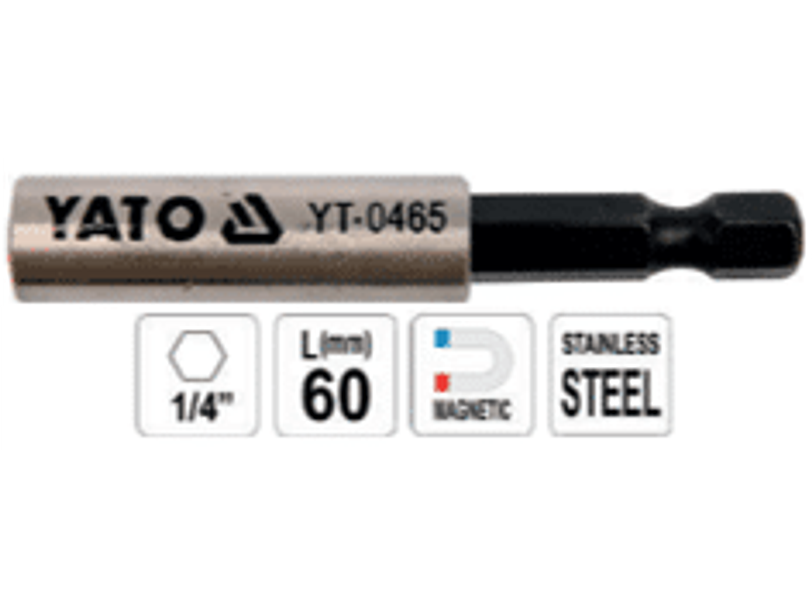 Adaptador magnético para puntas de 1/4