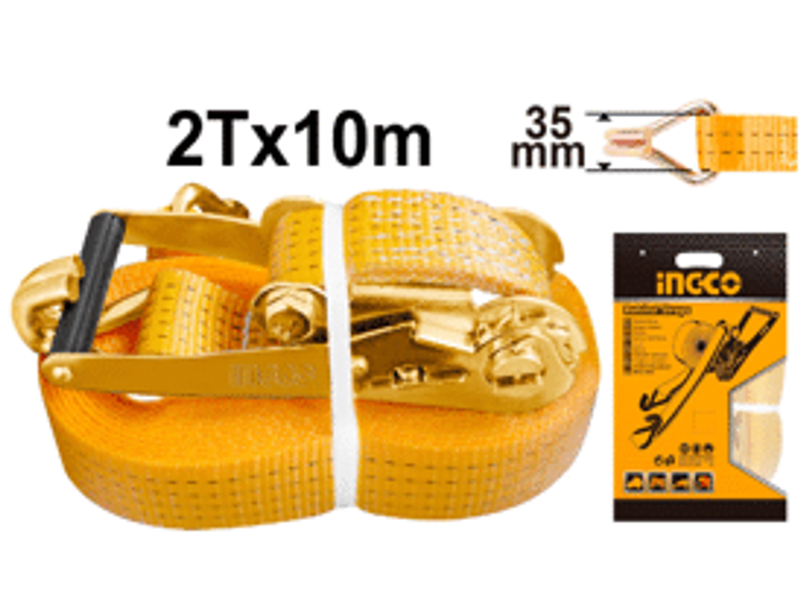 ESLINGA INGCO 10 MT X 35 MM CARGA MAXIMA 2