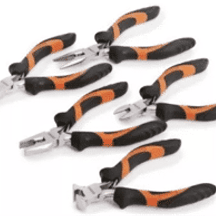 JUEGOS DE MINI ALICATES. 5 PIEZAS. Universal - Corte frontal - Punta Larga - Cortante - Punta Chata.