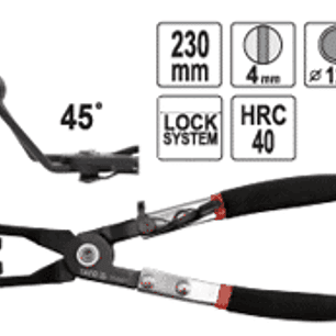 Alicate saca abrazaderas de manguera 230 mm