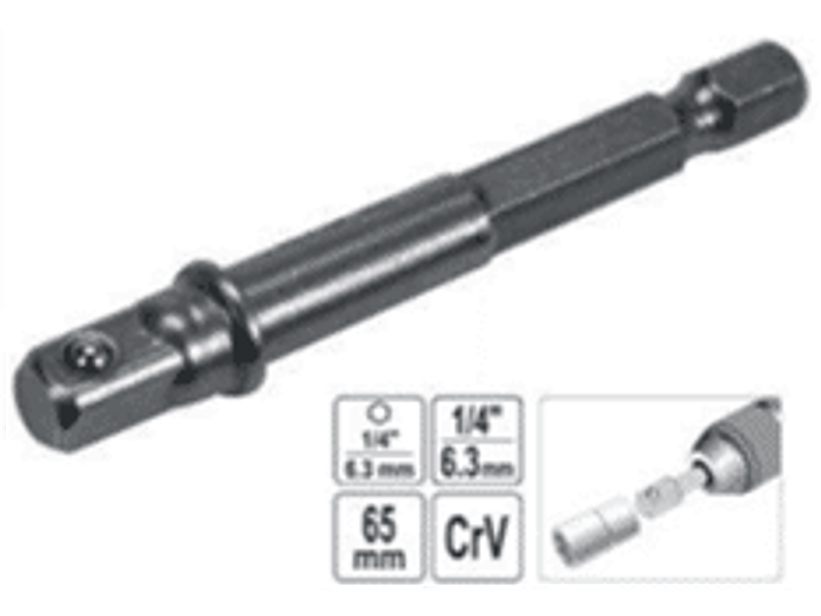 Adaptador para dado hexagonal cuadrante de 1/4