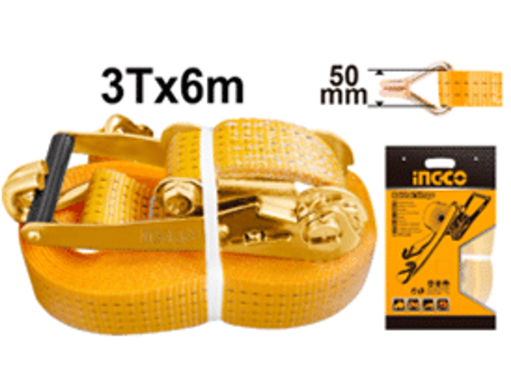 ESLINGA INGCO 6 MT X 50 MM CARGA MAXIMA 3