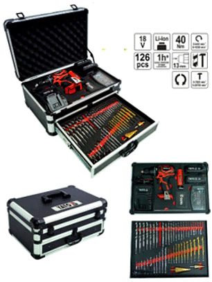 Caja de herramientas de 126 piezas