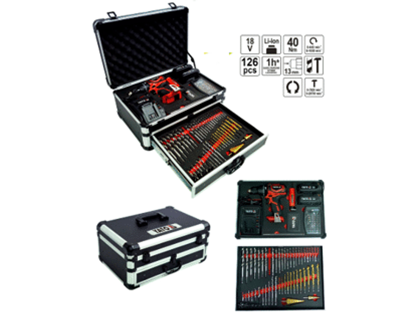 Caja de herramientas de 126 piezas