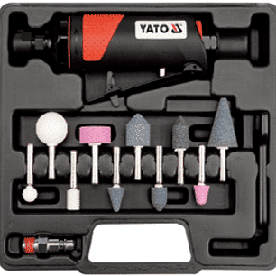 RECTIFICADOR NEUMATICO STANDARD DE 20000 RPM, CON 11 ACCESORIOS