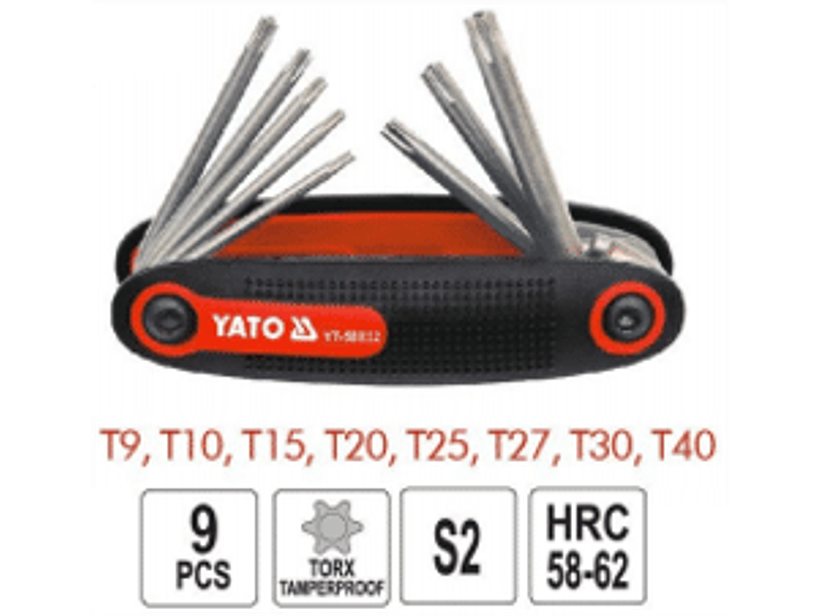 Juego de llaves torx de seguridad tipo navaja