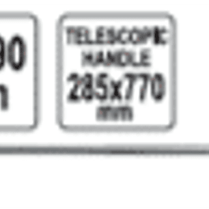 Espejo telescópico 50X90 mm, largo 285-770 mmL