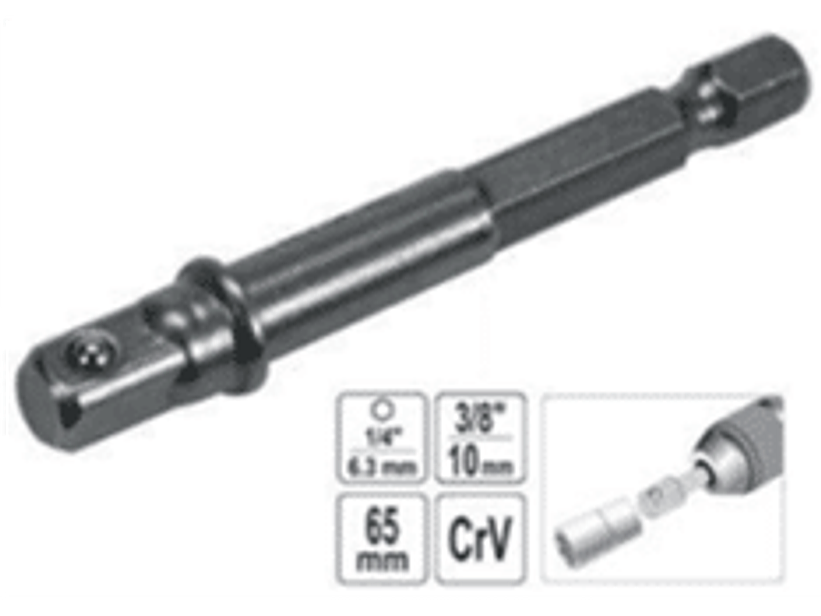 Adaptador para dado hexagonal cuadrante de 3/8