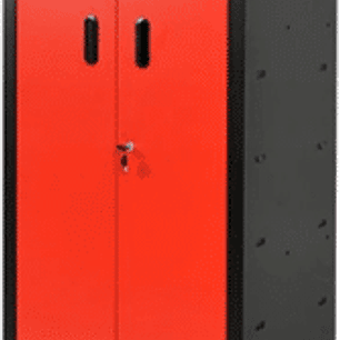 GABINETE DE TALLER DE DOS PUERTAS CON 3 ESTANTES