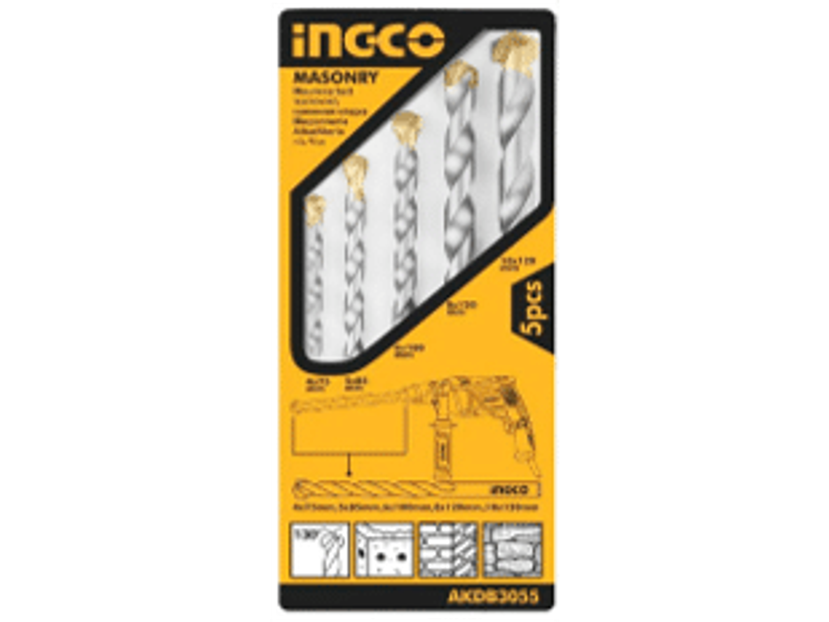 JUEGO DE 5 BROCAS PARA CONCRETO 4