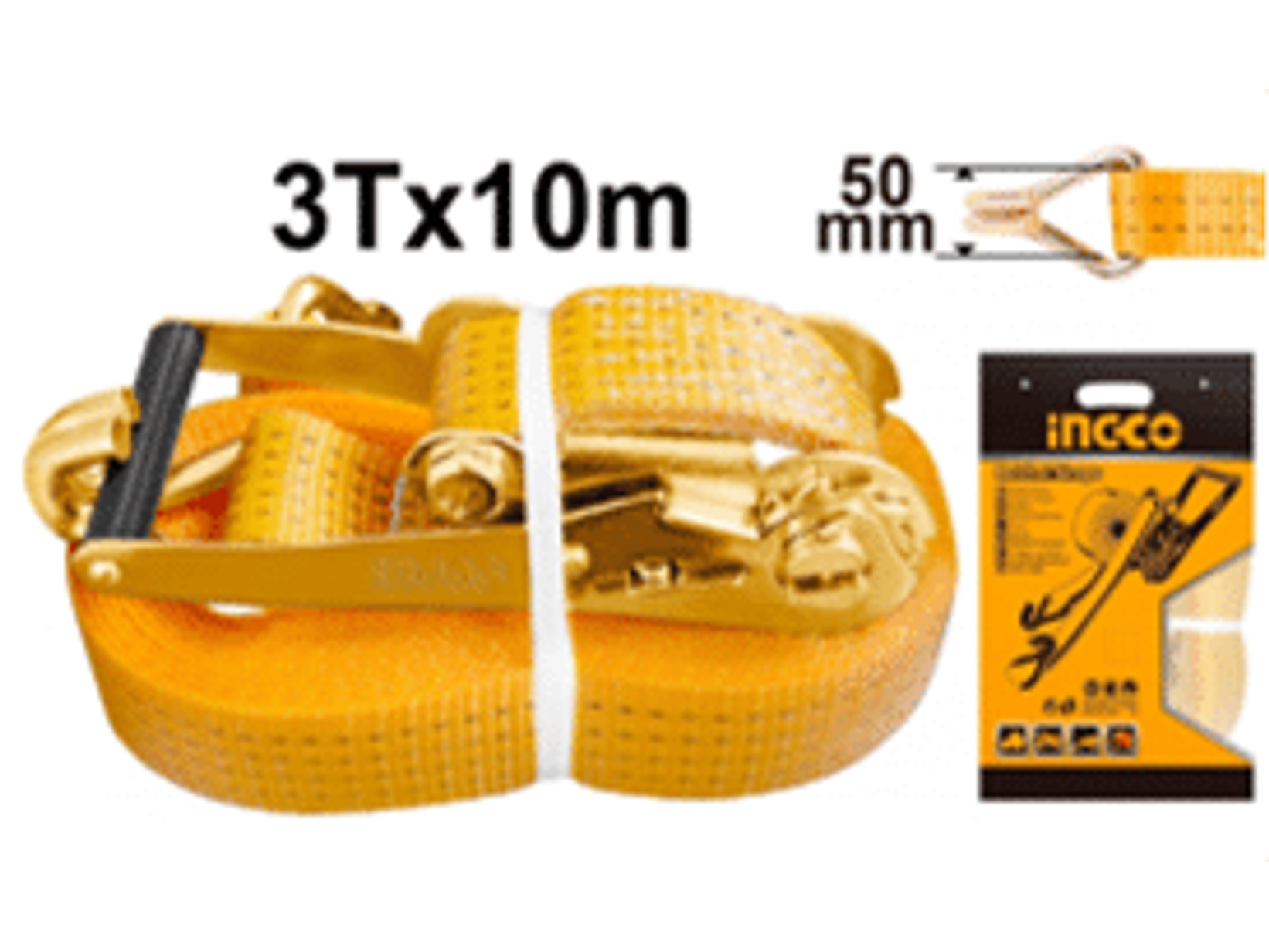 ESLINGA INGCO 10 MT X 50 MM CARGA MAXIMA 3