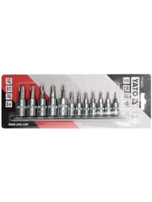 Juego de dados torx de 1/4