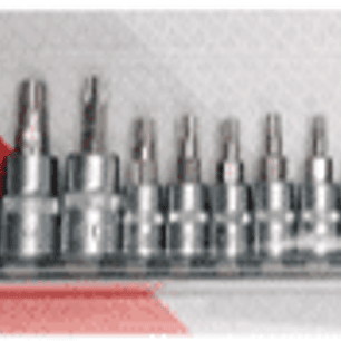 Juego de dados torx de 1/4