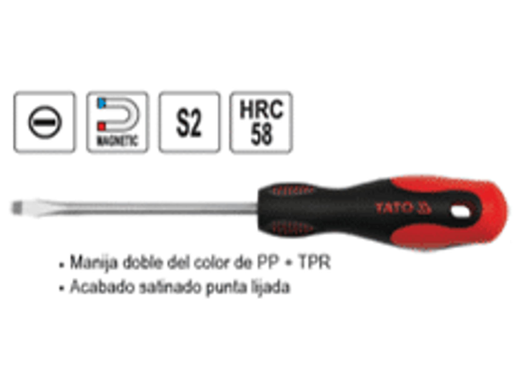 Destornillador paleta 8,0 x 300mm