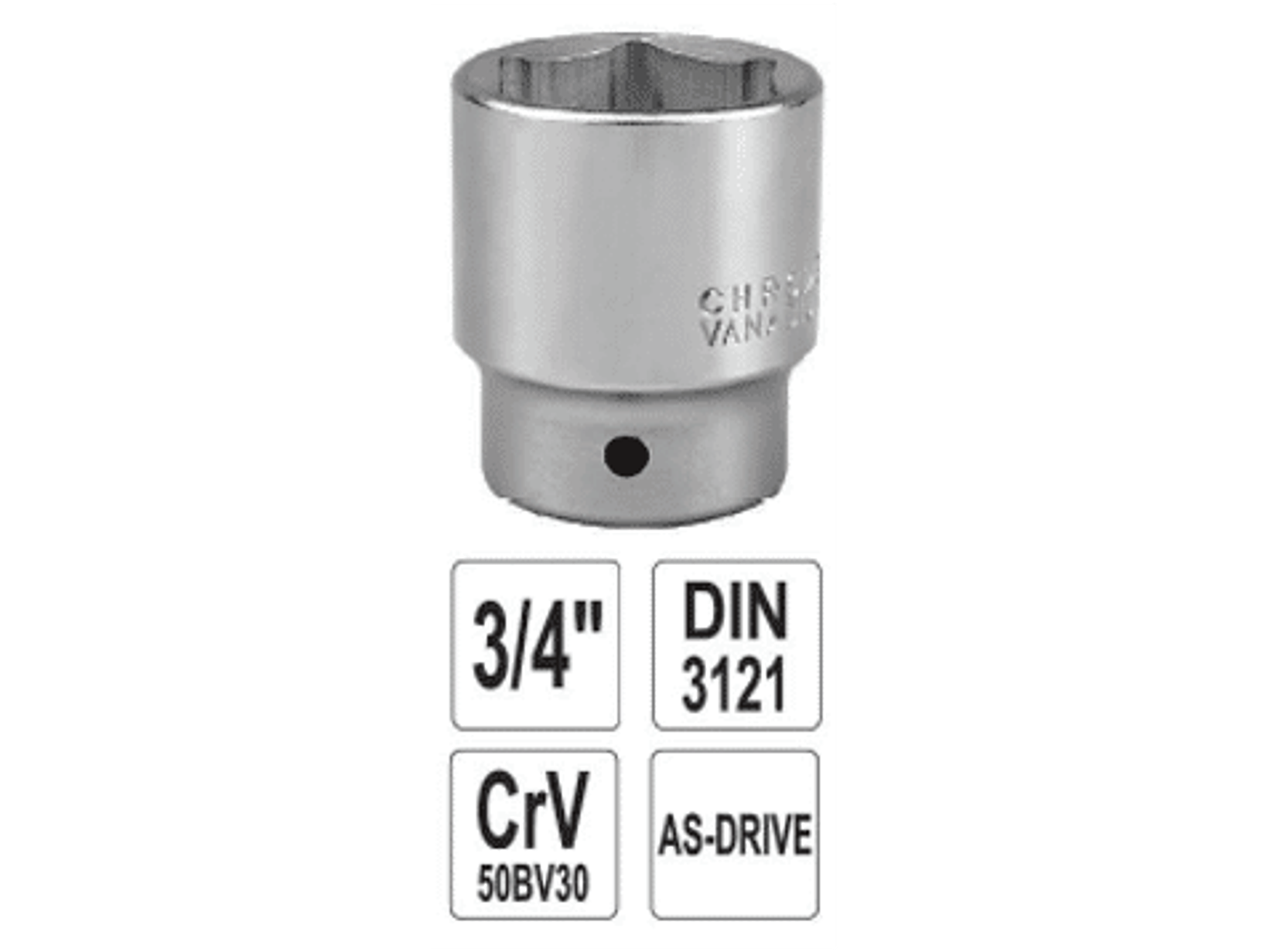 Dado cuadrante de 3/4