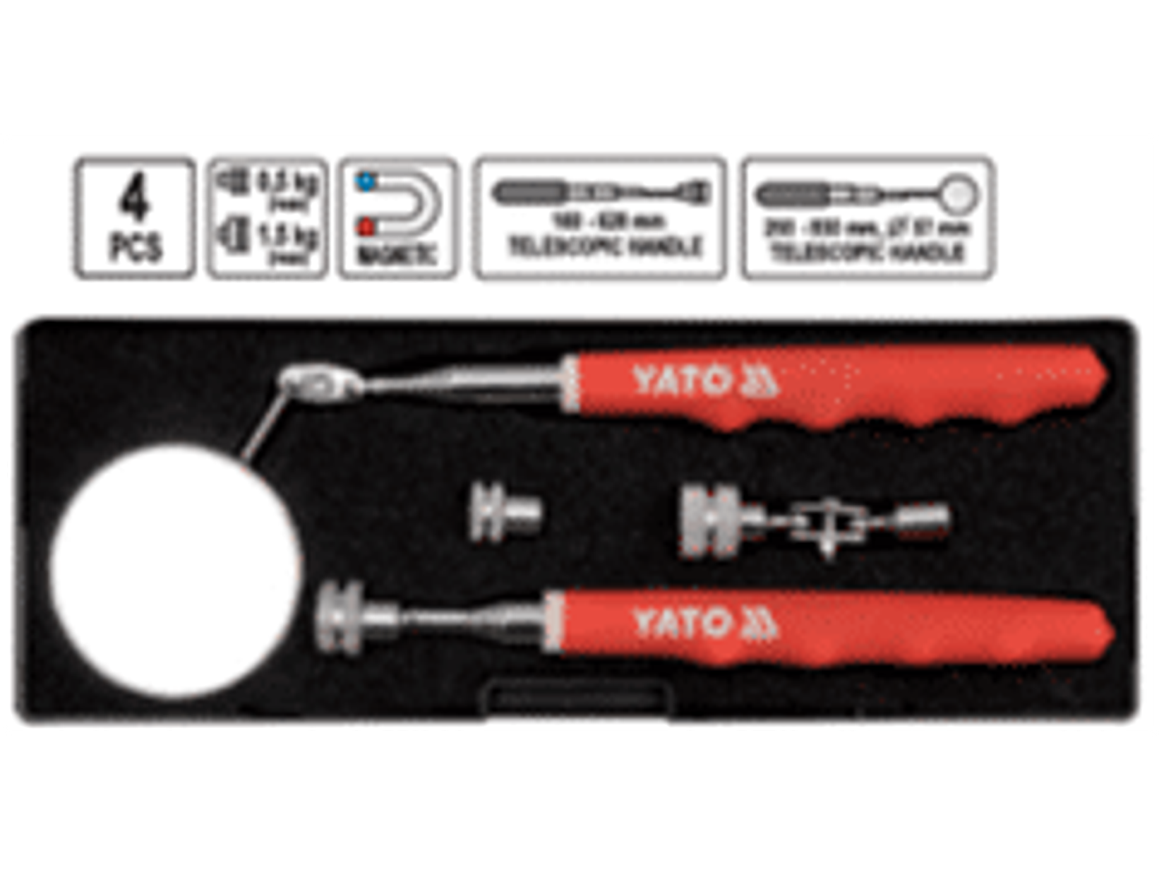 Set de espejo e imanes telescópicos