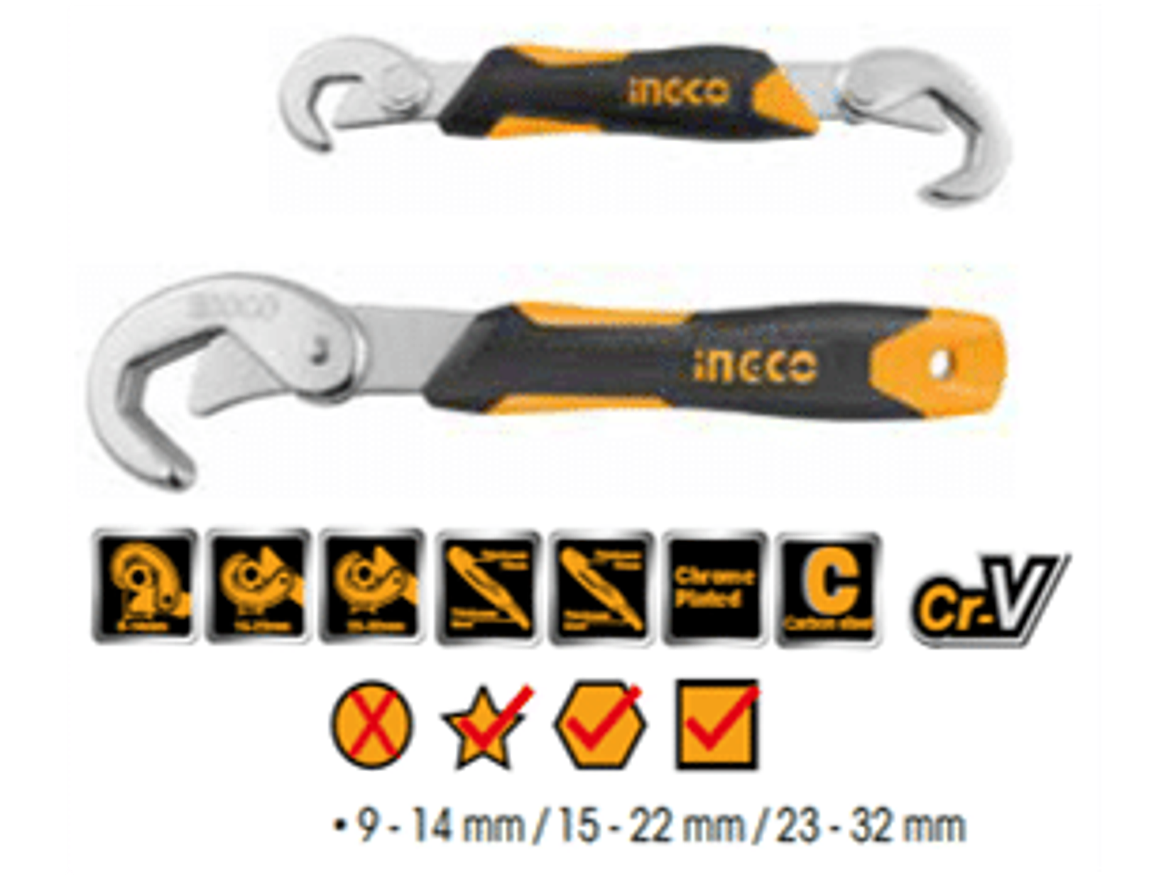 Juego de llave Multiuso autoajustables 2 piezas