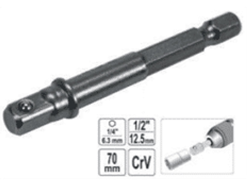 Adaptador para dado hexagonal cuadrante de 1/2