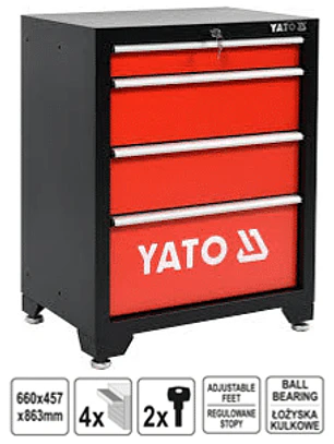 GABINETE DE TALLER DE CUATRO CAJONES