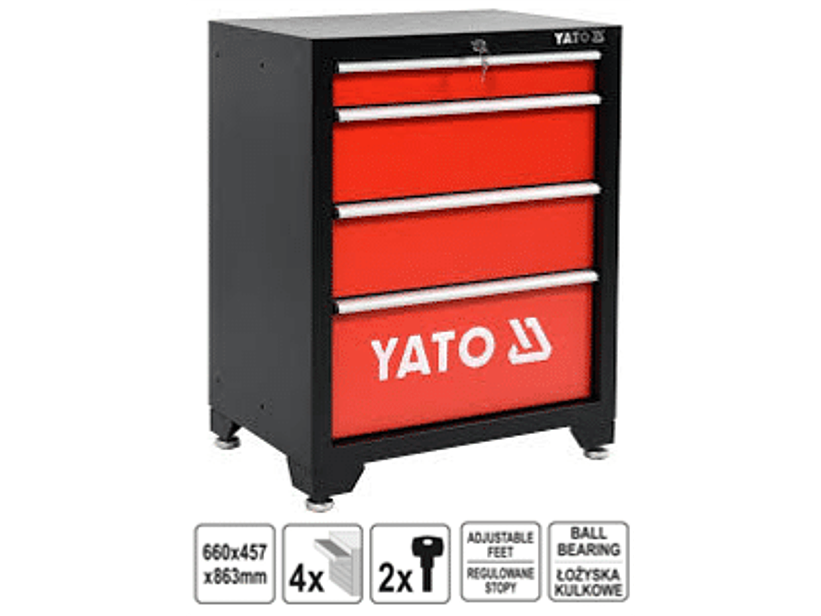 GABINETE DE TALLER DE CUATRO CAJONES