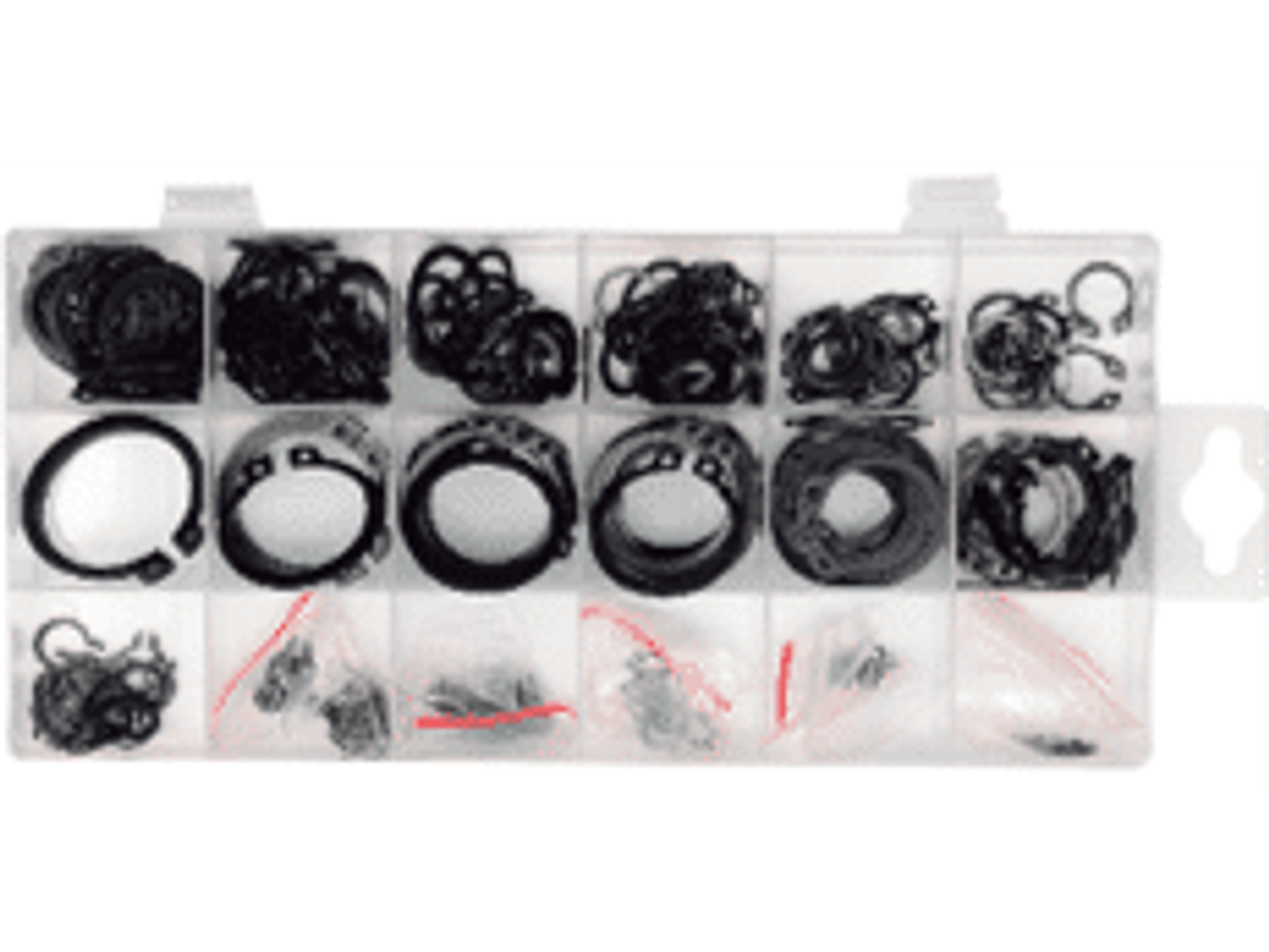 Display surtido de seguros seeger externos