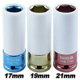 Set dados de impacto hex largos 1/2