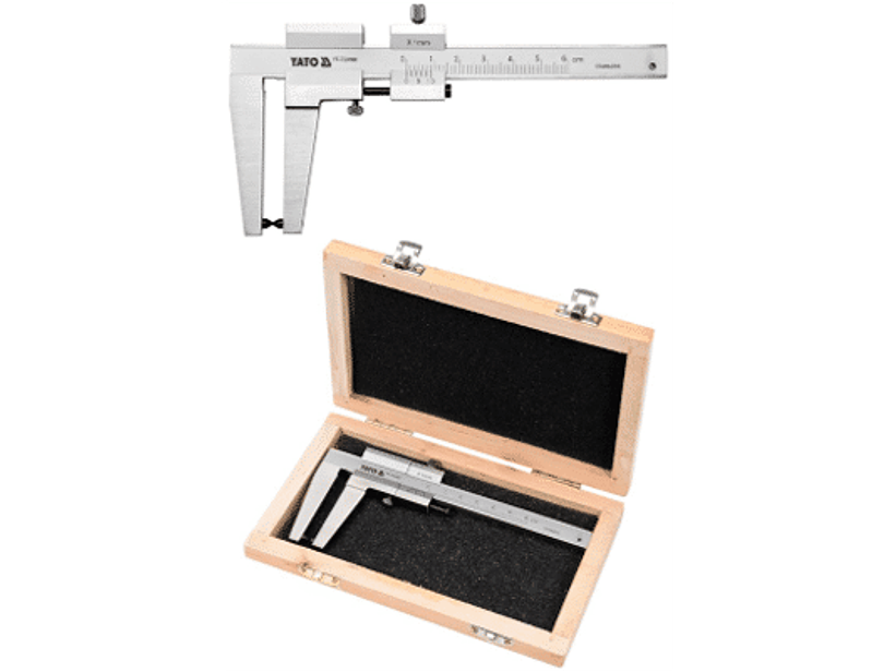 Pie de metro para medir espesor disco de freno