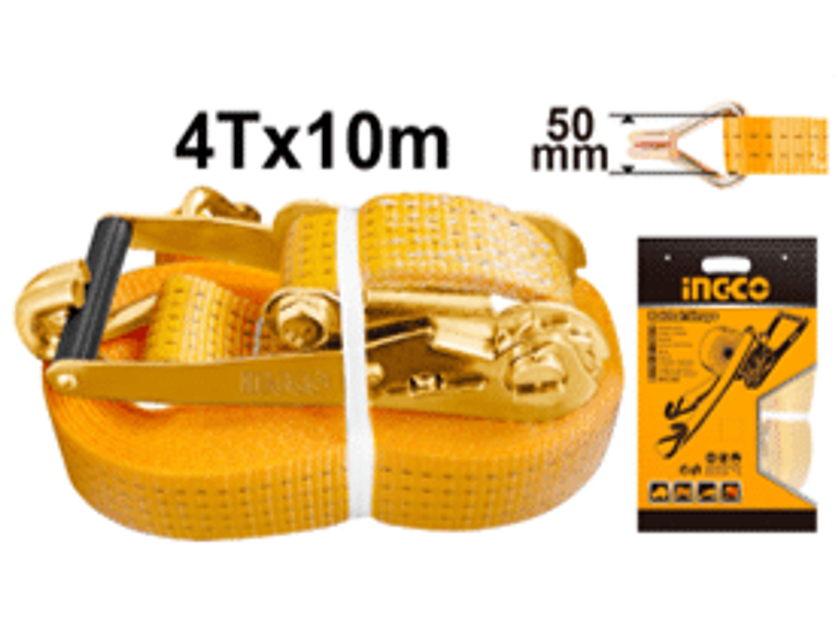 ESLINGA INGCO 10 MT X 50 MM CARGA MAXIMA 4