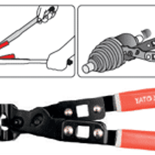 Alicate para abrazaderas de homocinéticas