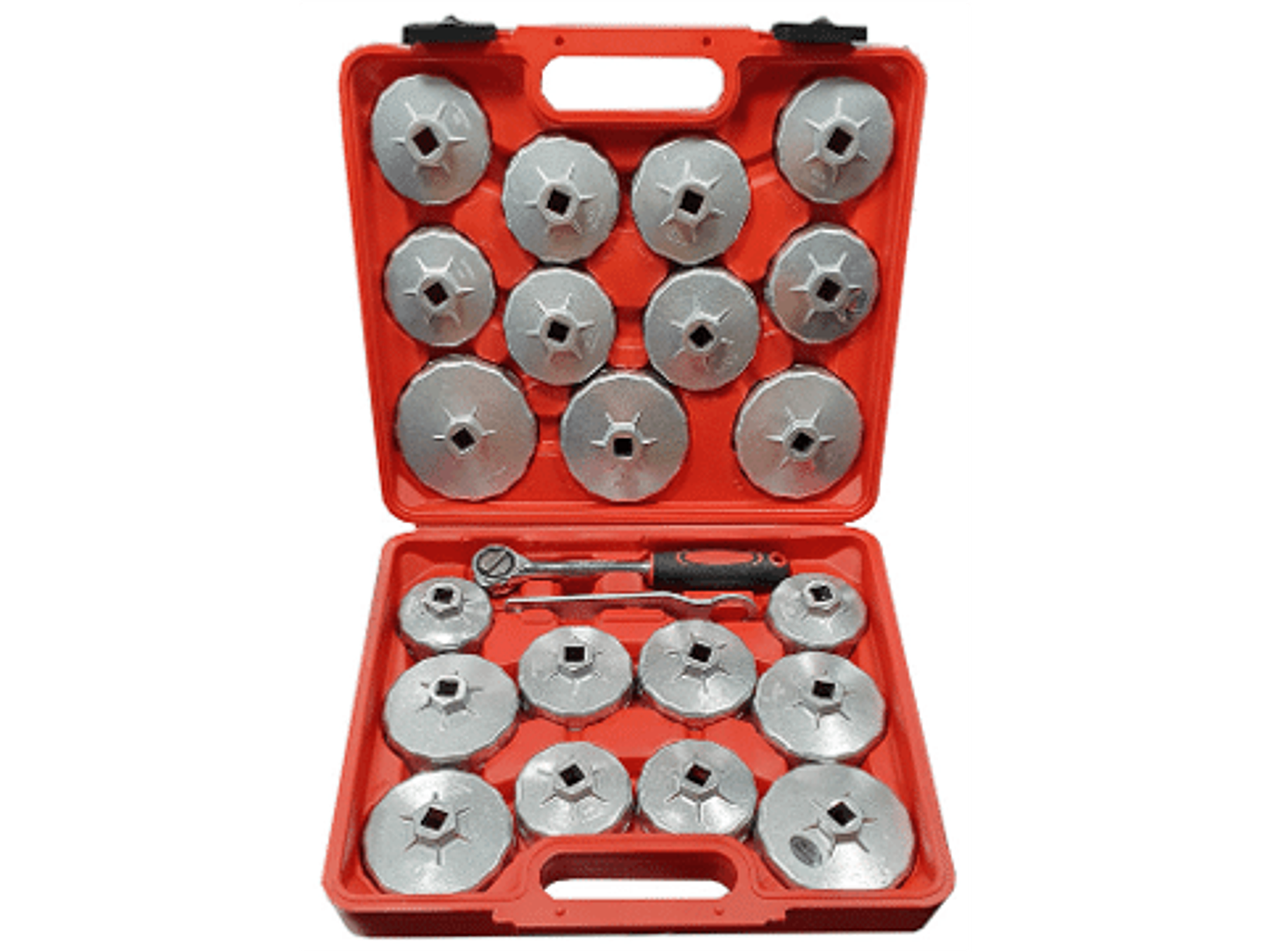 Juego de llaves de copa de 23 piezas para filtros de aceite