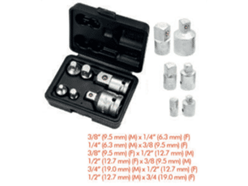 Jgo. Adaptadores 6pzas.