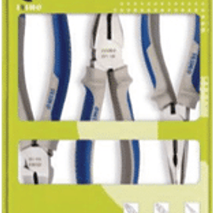 Juego de 3 alicates (cortante, de punta y universal)