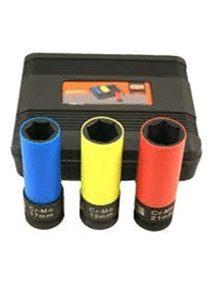 Set dados de impacto hex largos 1/2